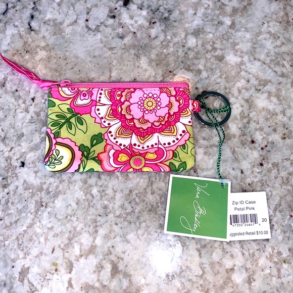 Vera Bradley Accessories - Petal Pink Zip ID Case Vera Bradley NWT